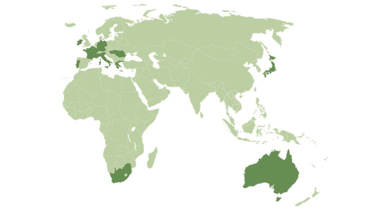 Mapa con sociedades en IRI.