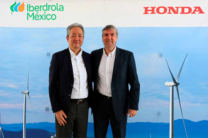 Iberdrola México se une al fabricante de automoción Honda para suministrar energía limpia a sus plantas de fabricación