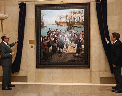 Iberdrola dona al Centro Superior de Estudios de la Defensa Nacional el cuadro “El Regreso” de Augusto Ferrer-Dalmau