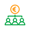 Icono personas moneda