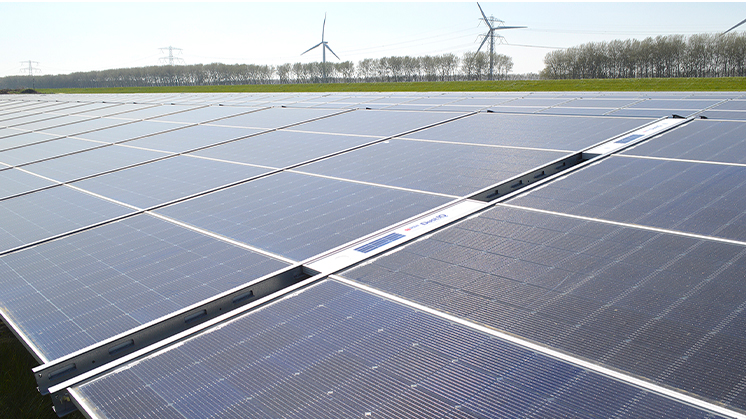 El sensor DustIQ de Kipp&Zone, en la instalación de Unisun en Rilland (Países bajos).