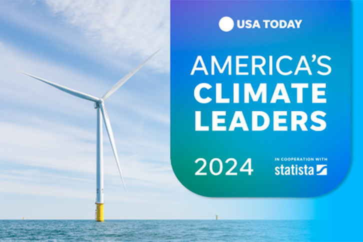 Hemos sido incluidos en la lista America's Climate Leaders 2024 de USA Today.