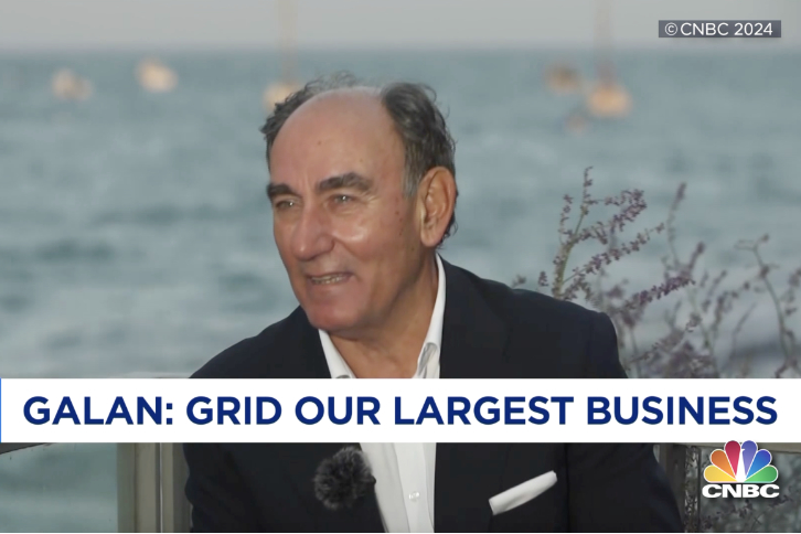 Ignacio Galán, presidente de Iberdrola, entrevistado en la CNBC