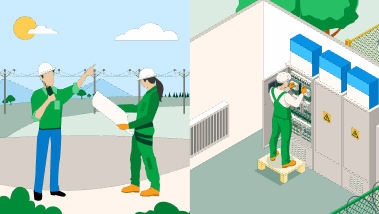 Tecnología para mejorar la seguridad de los empleados en las infraestructuras de red eléctrica