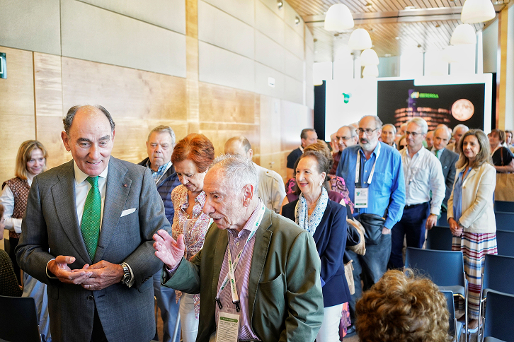 El presidente de Iberdrola, Ignacio Galán, durante la Junta de Accionistas celebrada en mayo de 2025