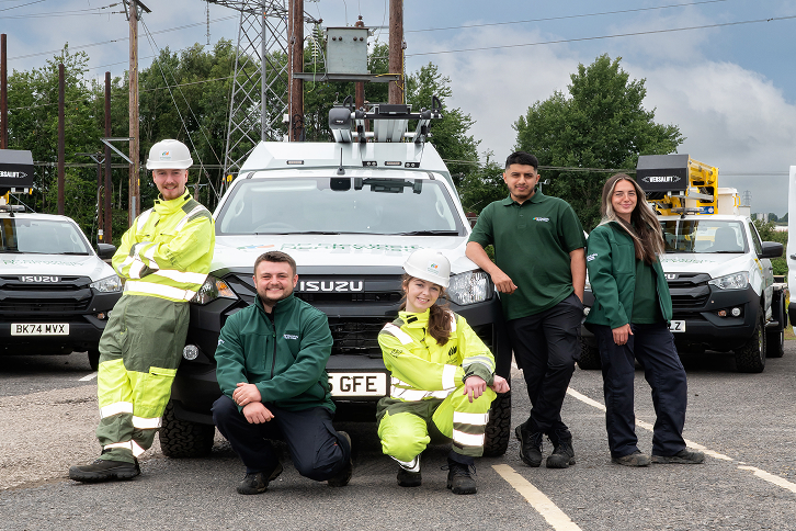 Trabajadores de SP Electricity North West.