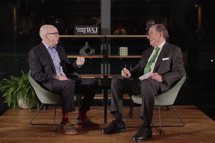 Imagen de Ignacio Galán en la entrevista con el Wall Street Journal