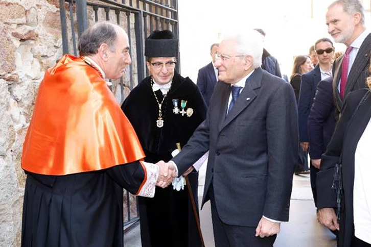 Ignacio Galán, en la investidura ‘honoris causa’ del presidente de Italia, Sergio Mattarella