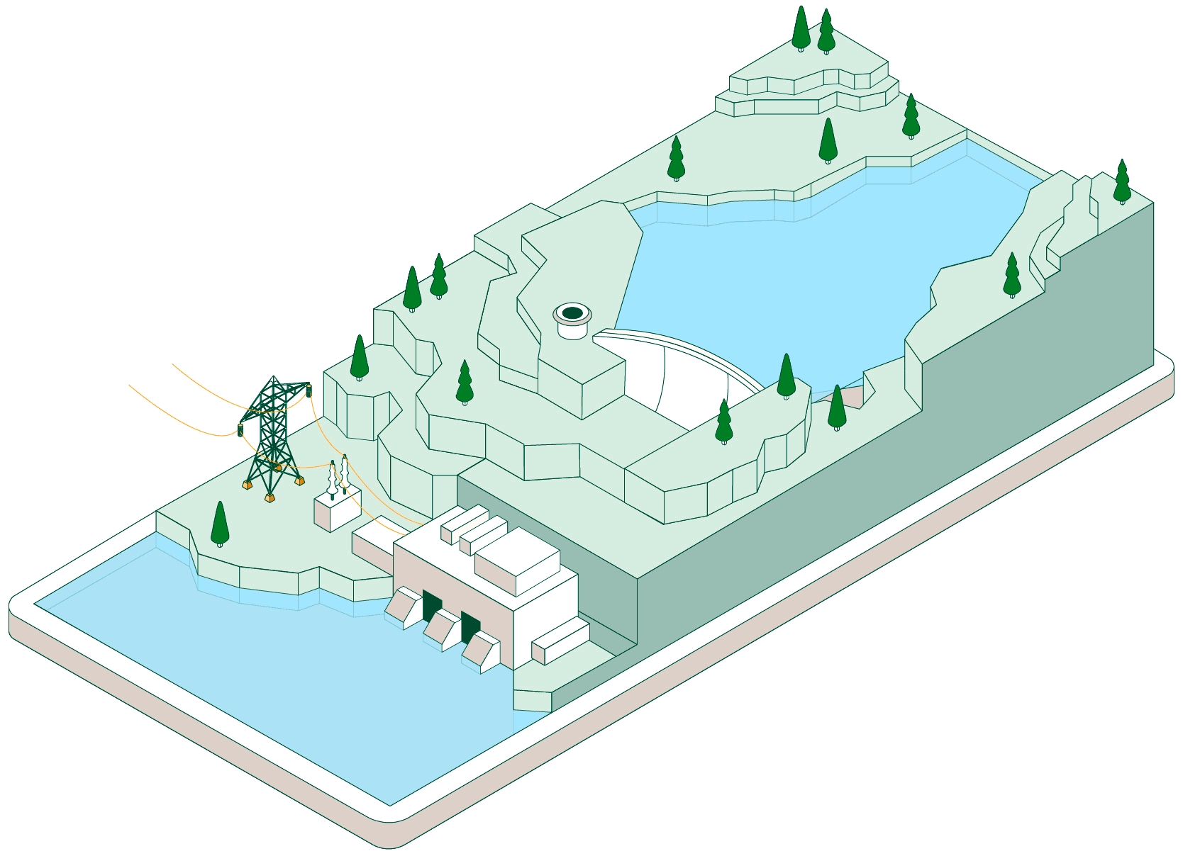 Ilustración sobre el exceso de energía renovable